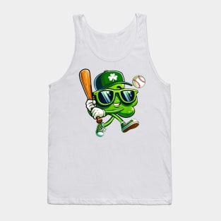 Shamrock Baseball, Funny St Patricks Day, Funny Patrick's Day Tank Top